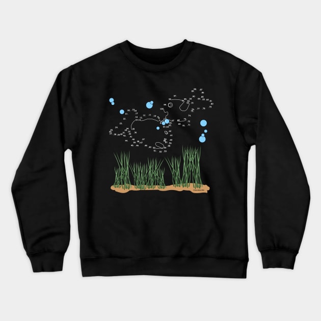 Fish Pond Connect The Dots Crewneck Sweatshirt by Barthol Graphics